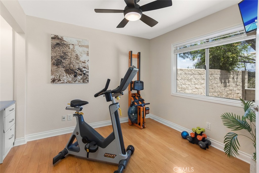 Main Floor bedroom could be used as an office or workout space - 10 Windflower, Aliso Viejo CA 92656 - photo 16