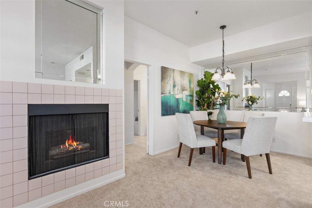 fireplace (fire digitally added) - 195 Cinnamon Teal, Aliso Viejo CA 92656 - photo 7
