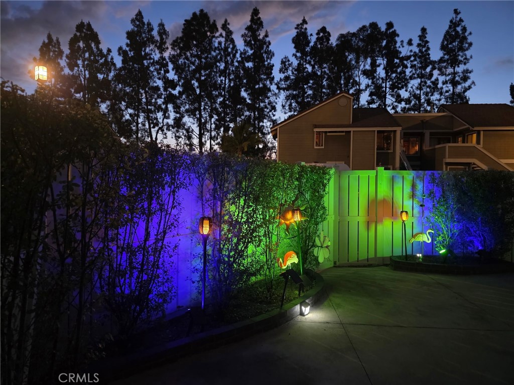 Solar Night lights glow in the Backyard - 21 CAMBRIA Lane, Aliso Viejo CA 92656 - photo 37