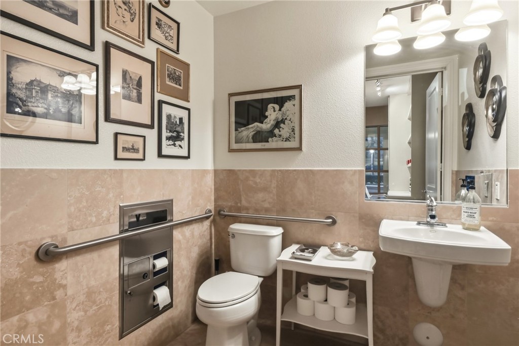 ADA compliant bathroom within workspace - 23 Vantis, Aliso Viejo CA 92656 - photo 43