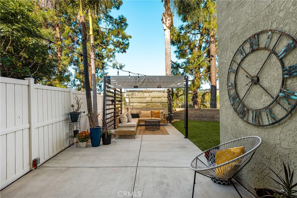 Private patio with view - 3 Rambling Ln 182, Aliso Viejo CA 92656 - photo 1