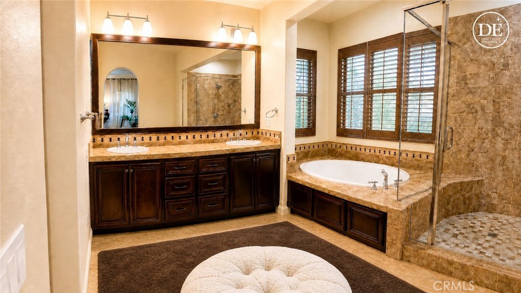 Primary Bath - virtually staged - 37 Rincon Way, Aliso Viejo CA 92656 - photo 27