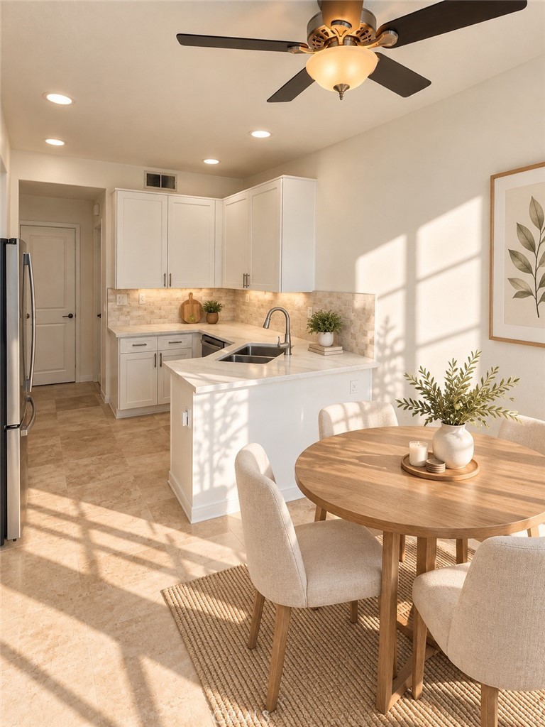 Kitchen and Breakfast Nook- Virtually Staged - 5 Opera, Aliso Viejo CA 92656 - photo 7