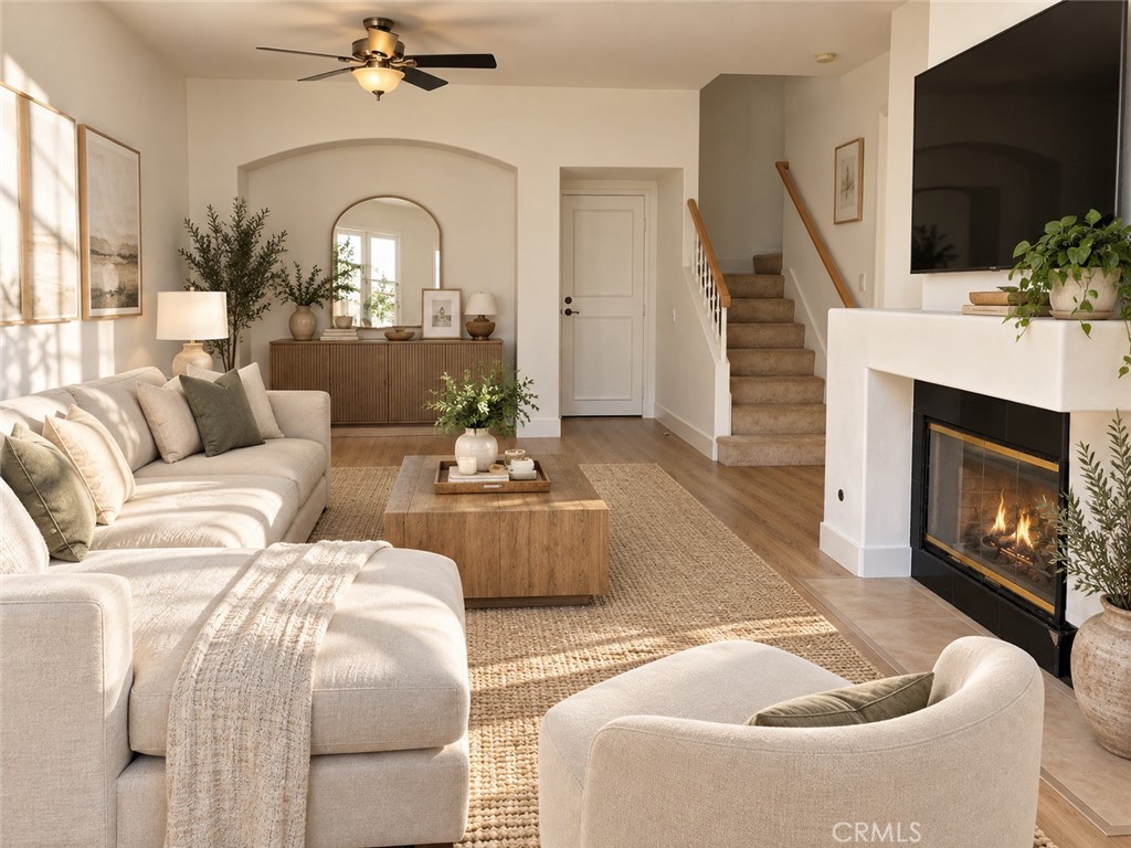 Living Room and Dining Room- Virtually Staged - 5 Opera, Aliso Viejo CA 92656 - photo 9