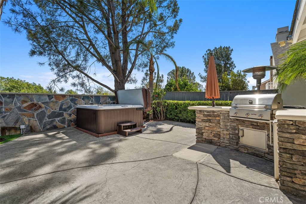 Backyard Patio (w/ Built in BBQ and Above Ground Spa) - 6 Briarglenn, Aliso Viejo CA 92656 - photo 10