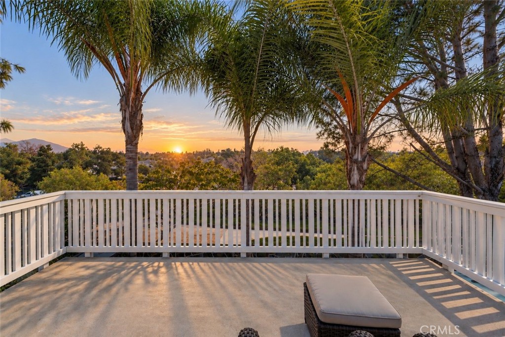 Disclaimer: Digitally enhanced image to illustrate the property's sunrise view. Original unaltered photo shown adjacent. - 6 Briarglenn, Aliso Viejo CA 92656 - photo 30