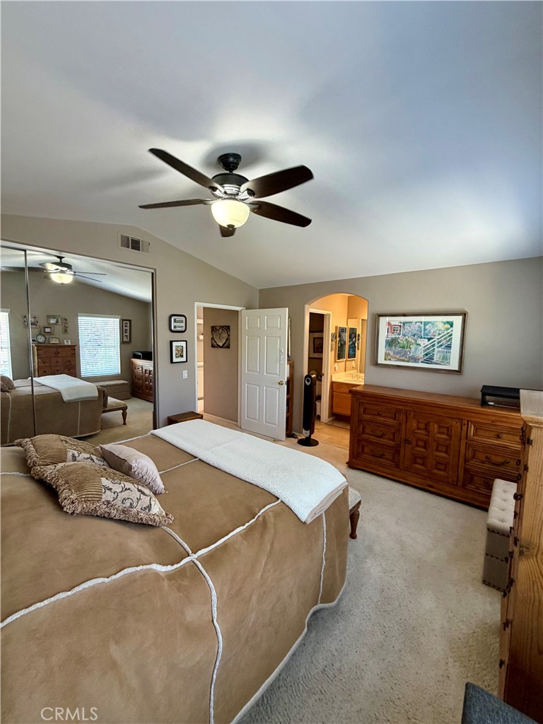 Room for a king bed and a sitting area, with mirrored wardrobe doors - 6 Mallorn, Aliso Viejo CA 92656 - photo 15