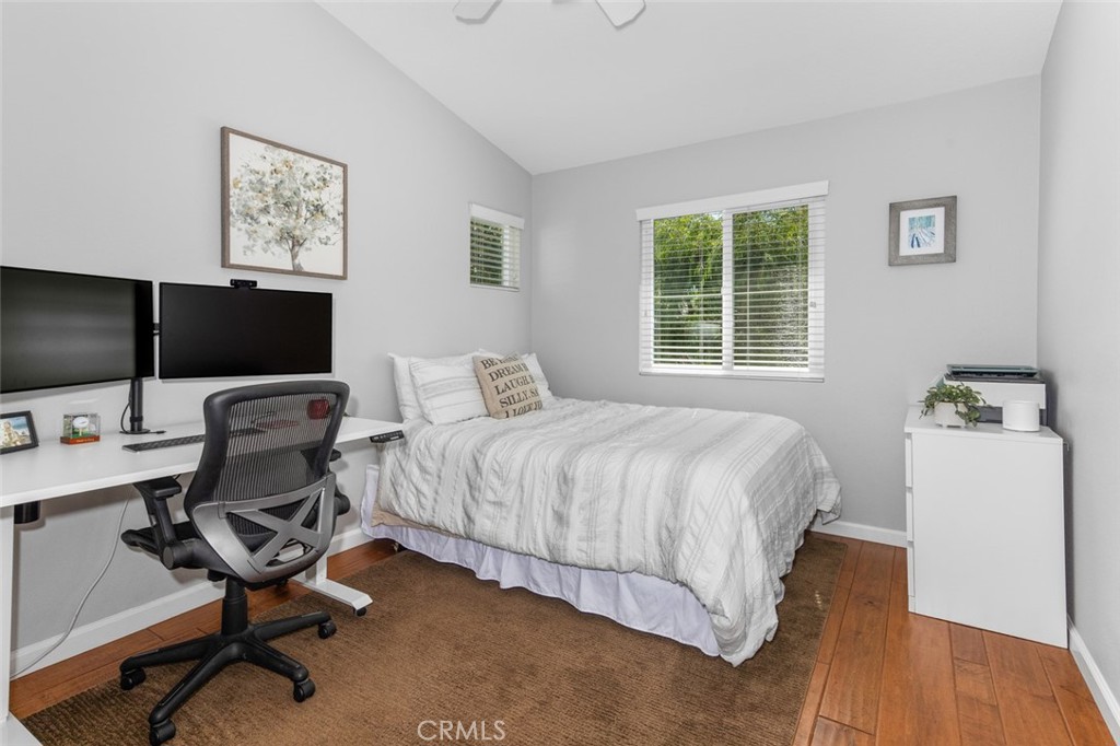 Vaulted Ceilings in the 4th Bedroom create space for dual uses as an office and a guest bedroom - 9 Sequoia, Aliso Viejo CA 92656 - photo 24