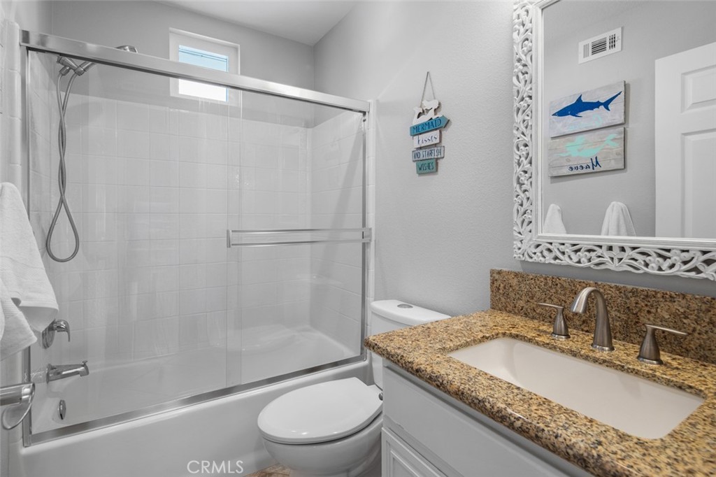 Secondary bathroom upstairs is complete with a shower/tub combo - 9 Sequoia, Aliso Viejo CA 92656 - photo 26