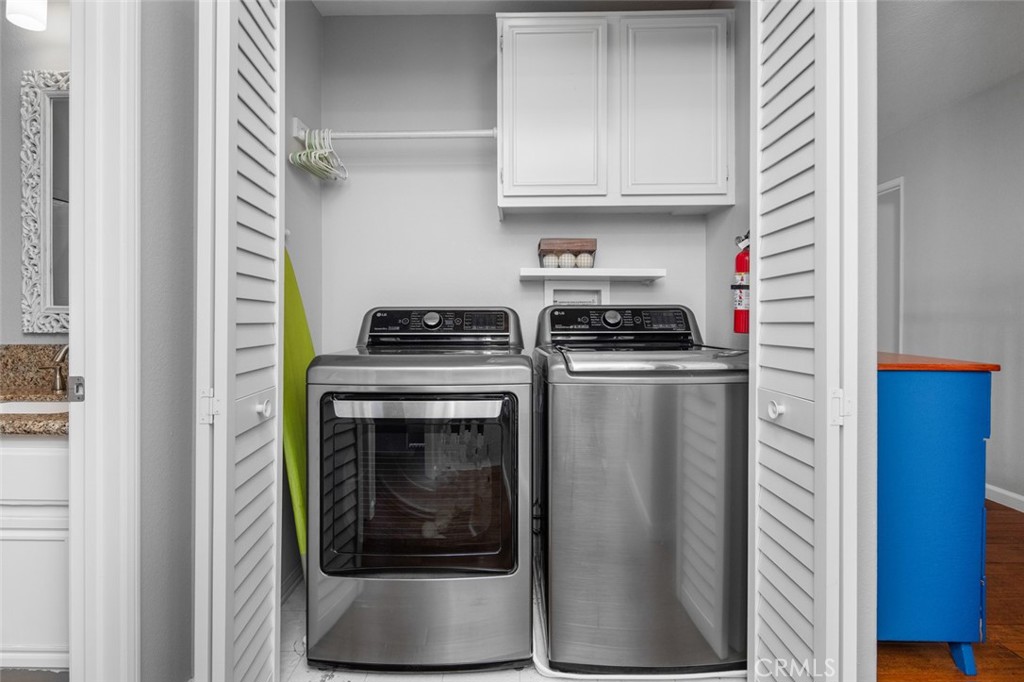 Upstairs Laundry closet is conveniently located near all Four Bedrooms - 9 Sequoia, Aliso Viejo CA 92656 - photo 27