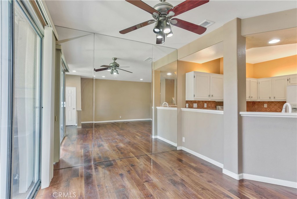 Dining room area with ceiling fan - 1069 S Positano, Anaheim Hills CA 92808 - photo 5