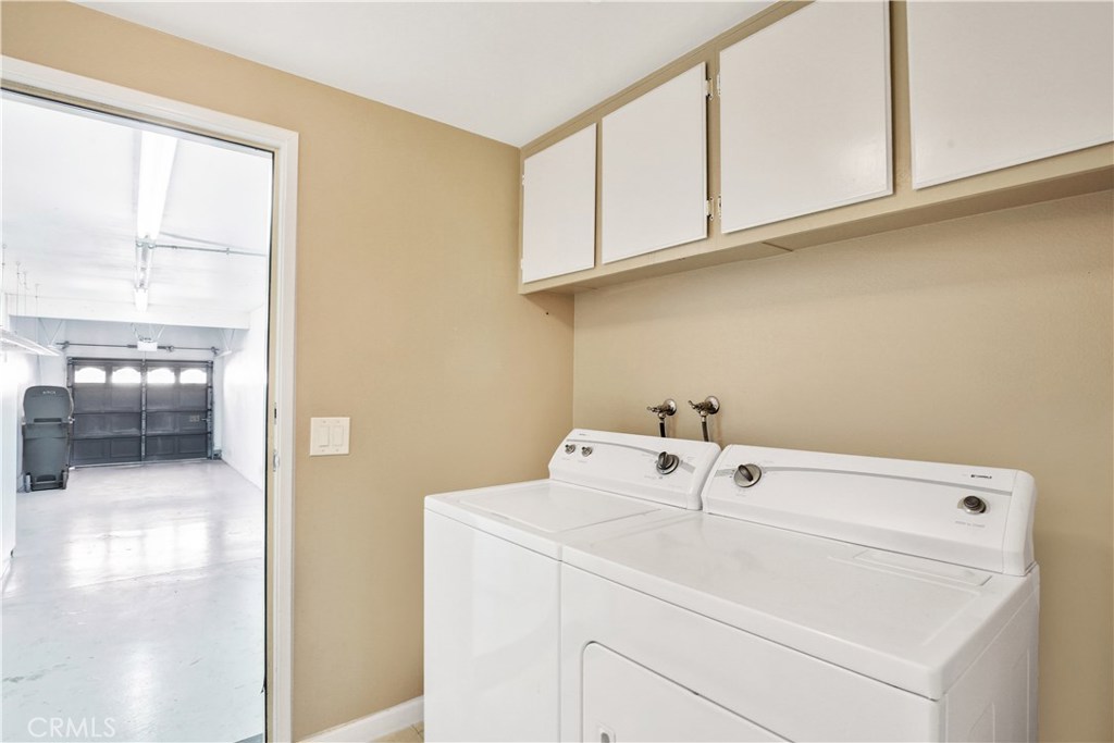 Inside Laundry Room with Washer and Dryer. - 1069 S Positano, Anaheim Hills CA 92808 - photo 8
