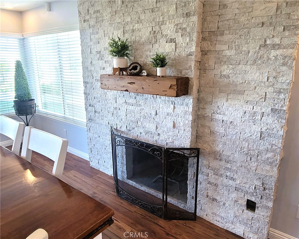 Beautiful Custom Fireplace and Mantel - 5217 E Rolling Hills Drive, Anaheim Hills CA 92807 - photo 27