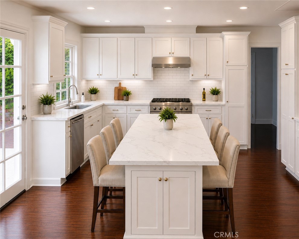 This is an AI photo of how the kitchen would look - 571 S Weymouth Court, Anaheim Hills CA 92807 - photo 1