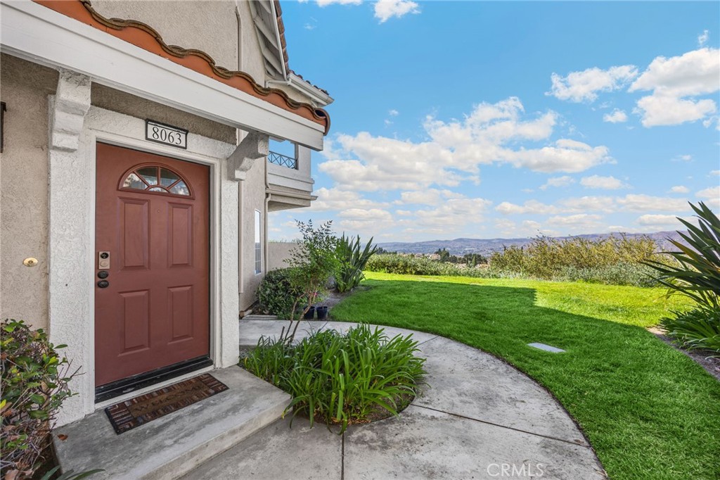 Front Door w/ View - 8063 E Sandstone Drive, Anaheim Hills CA 92808 - photo 1