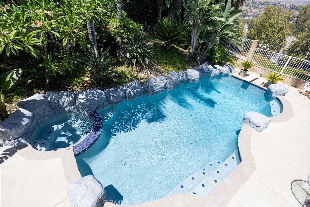 Views of tthe Pool from the Upstairs Balcony - 8505 E Meadowridge, Anaheim Hills CA 92808 - photo 32