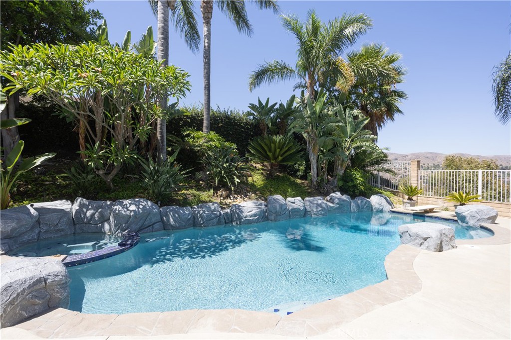 Resort Style Backyard with Refreshing Pool and Spa - 8505 E Meadowridge, Anaheim Hills CA 92808 - photo 44