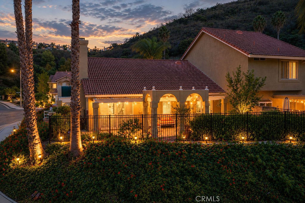 Back of home - backyard - 881 S Trailblazer Circle, Anaheim Hills CA 92807 - photo 5