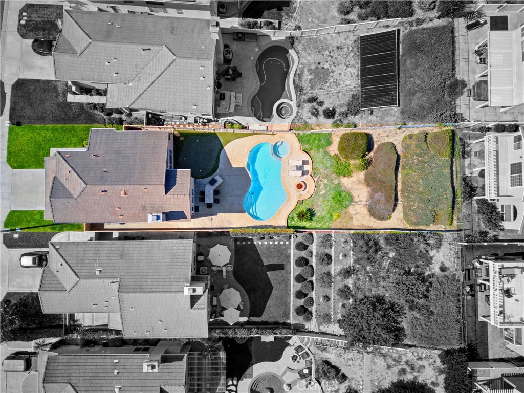 Aerial view of the home on lot - 1028 S Brianna Way, Anaheim CA 92808 - photo 3