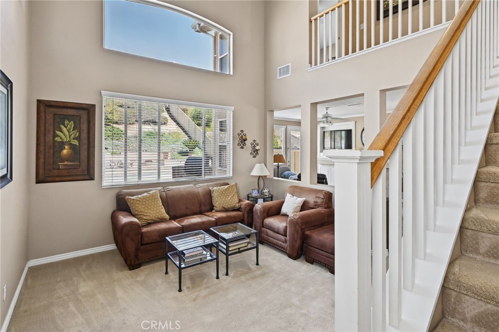 The Living Room has high ceilings and lots of light! - 1028 S Brianna Way, Anaheim CA 92808 - photo 9