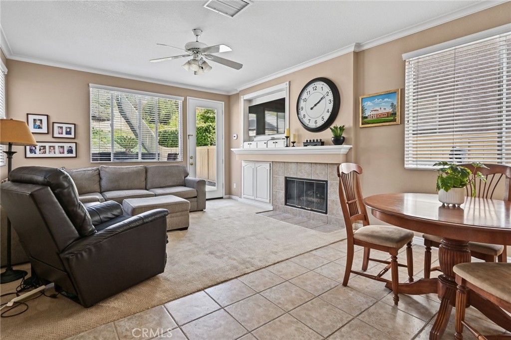 View of the Family Room from the Kitchen - 1028 S Brianna Way, Anaheim CA 92808 - photo 22