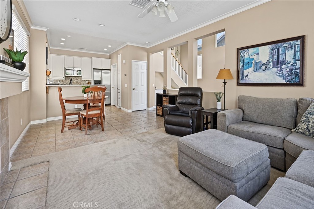 View of the Kitchen and Dining Area from the Family Room - 1028 S Brianna Way, Anaheim CA 92808 - photo 26