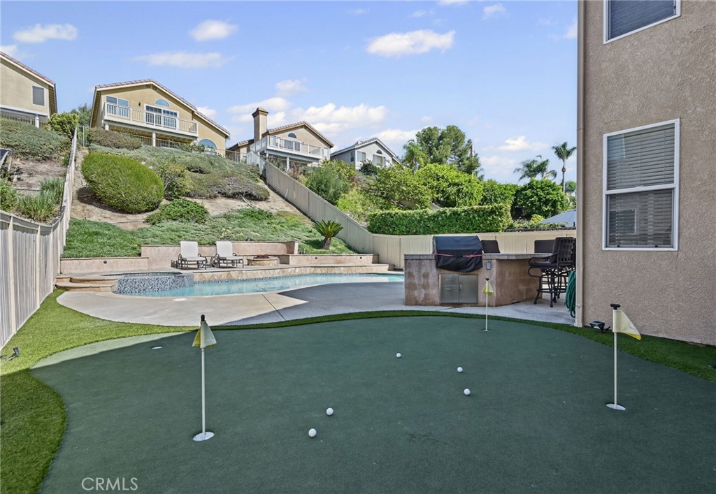 Private Putting Green with a view of the Pool & BBQ - 1028 S Brianna Way, Anaheim CA 92808 - photo 48