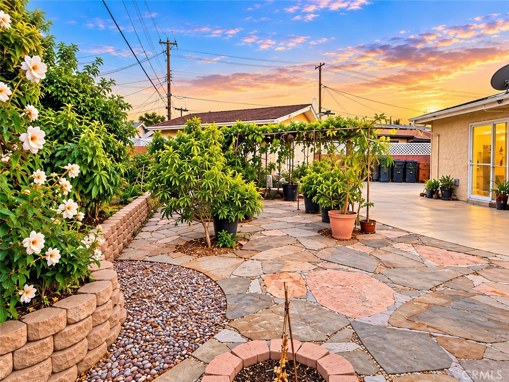 Backyard with exotic fruit trees - 10582 Larry, Anaheim CA 92804 - photo 3