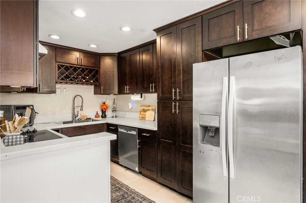 Updated kitchen with recessed lighting - 134 S Magnolia Avenue 2C, Anaheim CA 92804 - photo 11