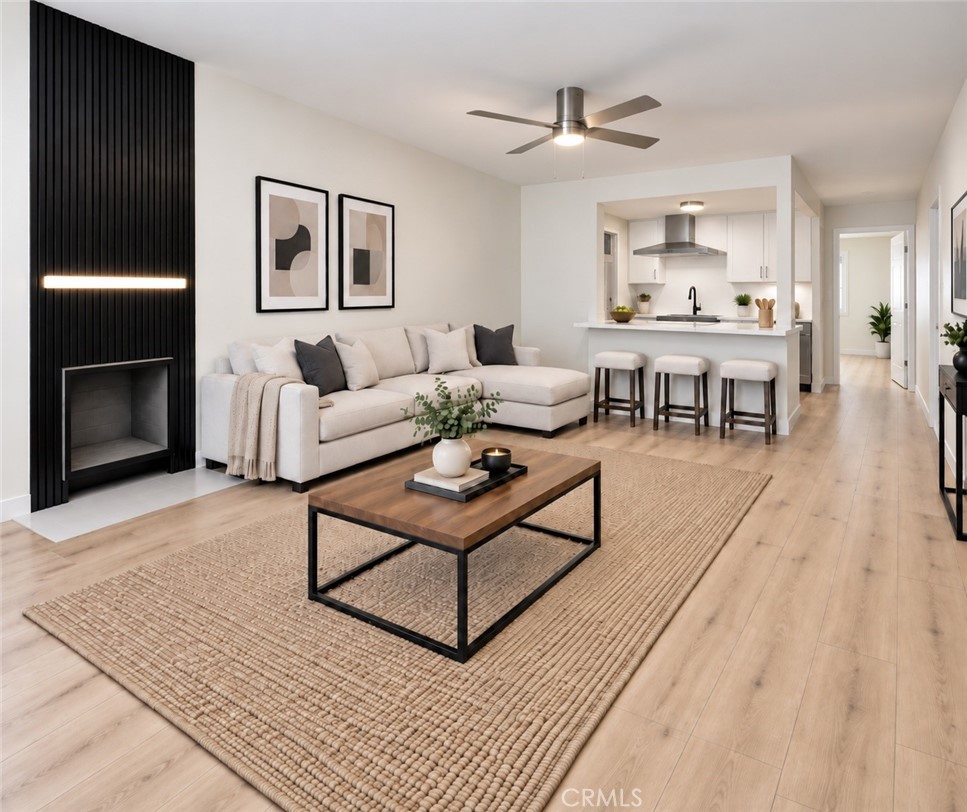 Digitally staged - 1531 E La Palma C4, Anaheim CA 92805 - photo 1