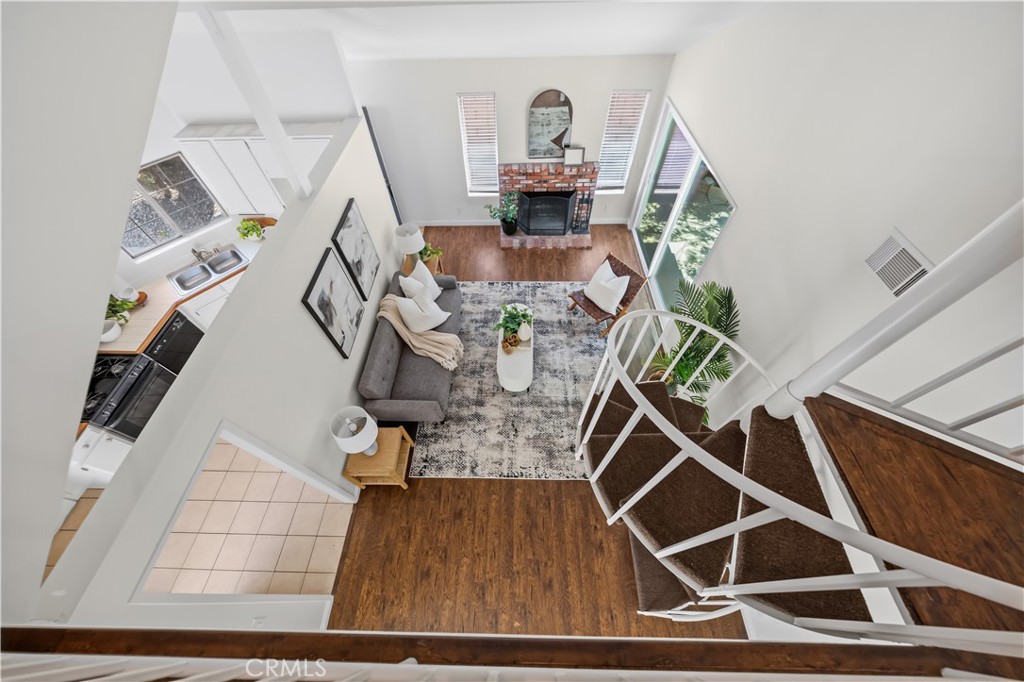 View from loft or potential 3rd bedroom - 179 S Larkwood, Anaheim CA 92808 - photo 1