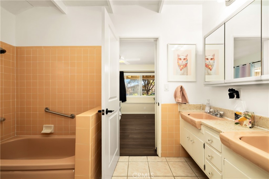 Primary Bathroom with Jack and Jill door to 2nd - 2211 E Romneya Drive, Anaheim CA 92806 - photo 30