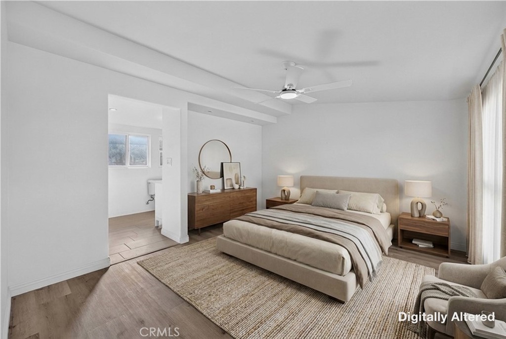 Master bedroom-Digitally staged - 2381 W Transit, Anaheim CA 92804 - photo 30