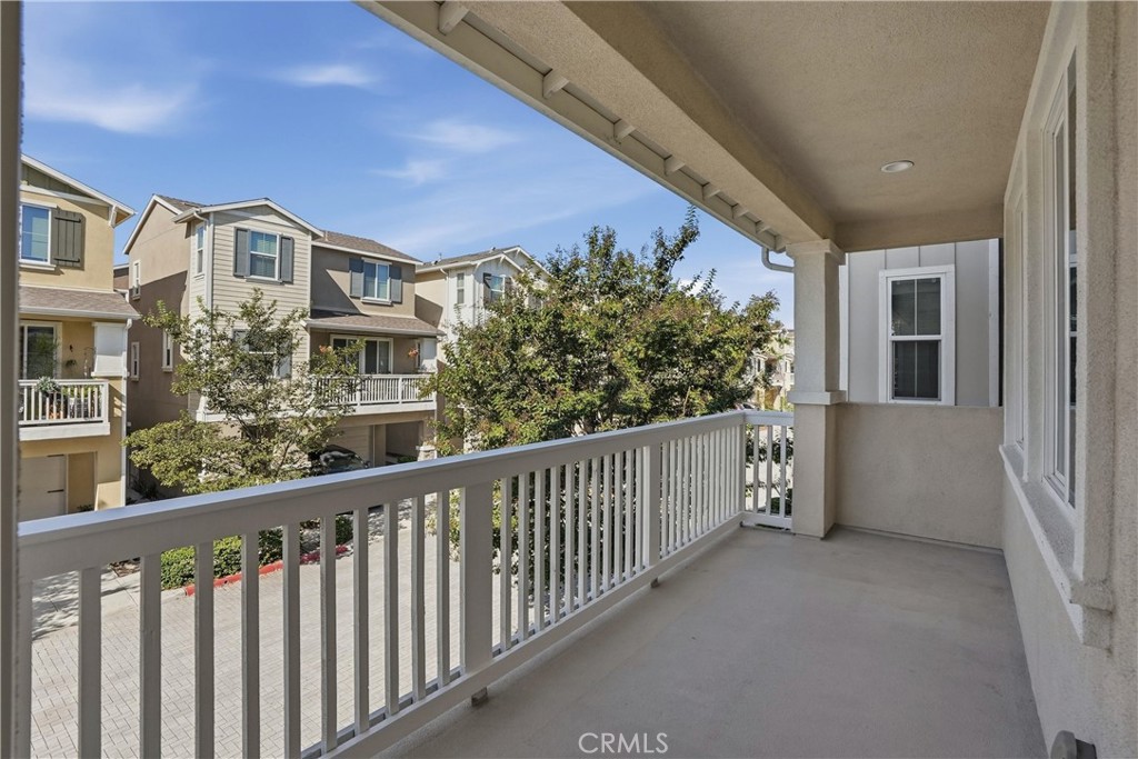 Looking from door out to balcony - 310 N Bellarose Way, Anaheim CA 92805 - photo 17