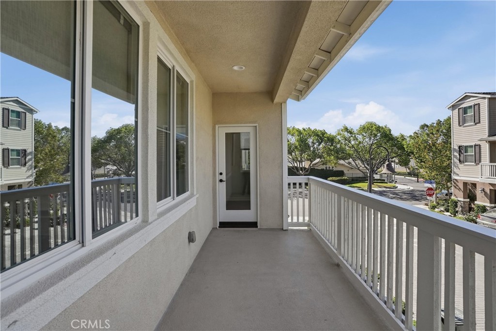 Balcony look towards the door - 310 N Bellarose Way, Anaheim CA 92805 - photo 18