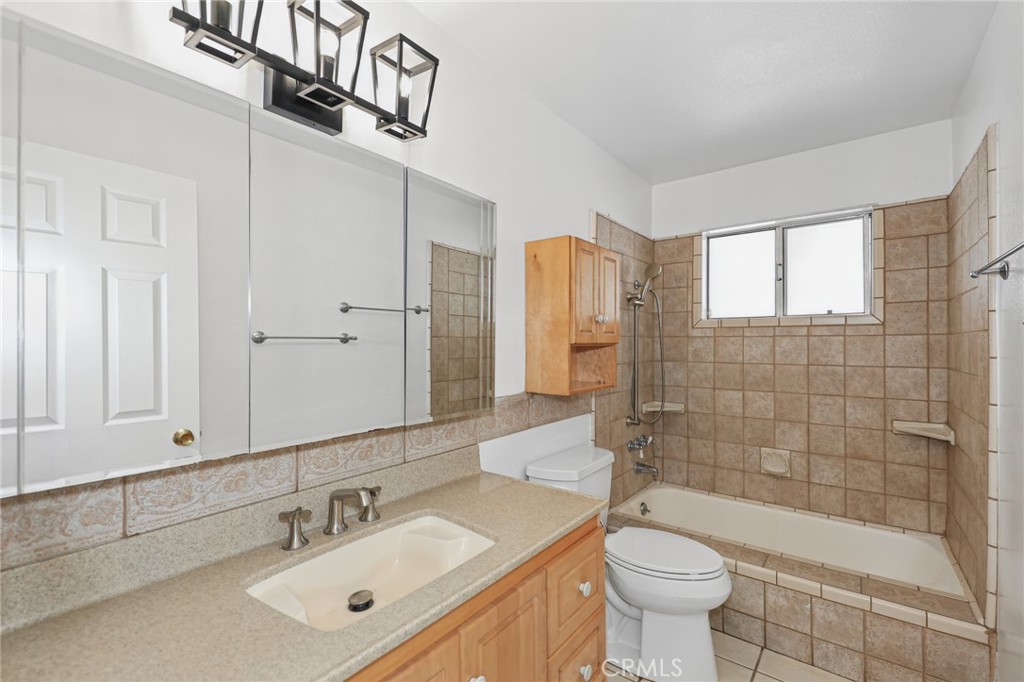 Main bathroom off hallway - 3122 W Glen Holly Drive, Anaheim CA 92804 - photo 23
