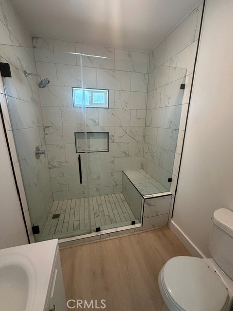 Shower with bench seat - 423 S Helena, Anaheim CA 92805 - photo 13