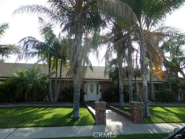 Brick lined entry leads to custom entry door - 625 N Dwyer Drive, Anaheim CA 92801 - photo 1