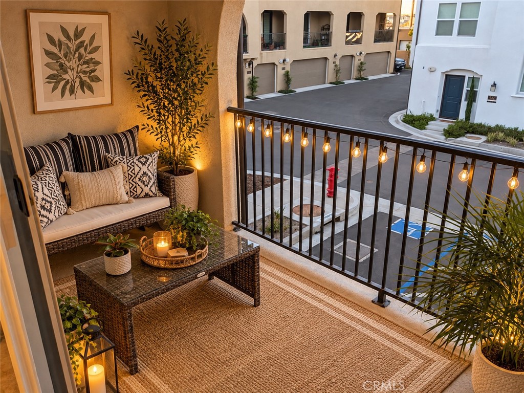 Balcony - ai staged - 666 S District, Anaheim CA 92805 - photo 9