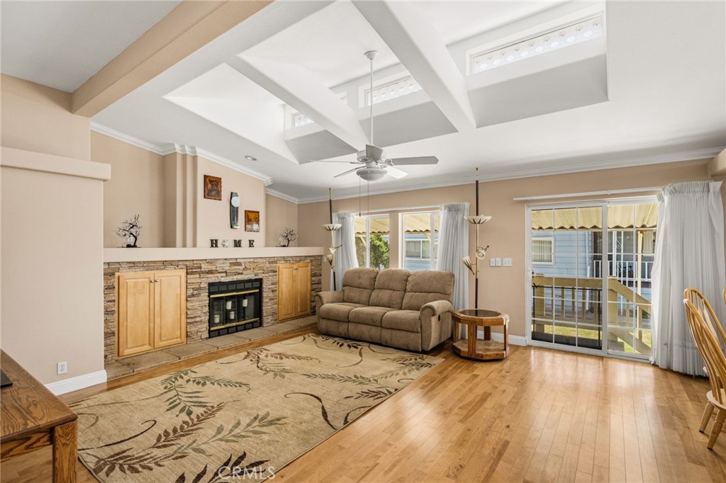 View of the Living Room as you enter from the Family Room & Entry. - 70 Cherry, Anaheim CA 92801 - photo 15