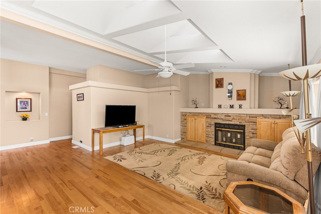 Fireplace with Built-In Cabinetry on each side. - 70 Cherry, Anaheim CA 92801 - photo 18