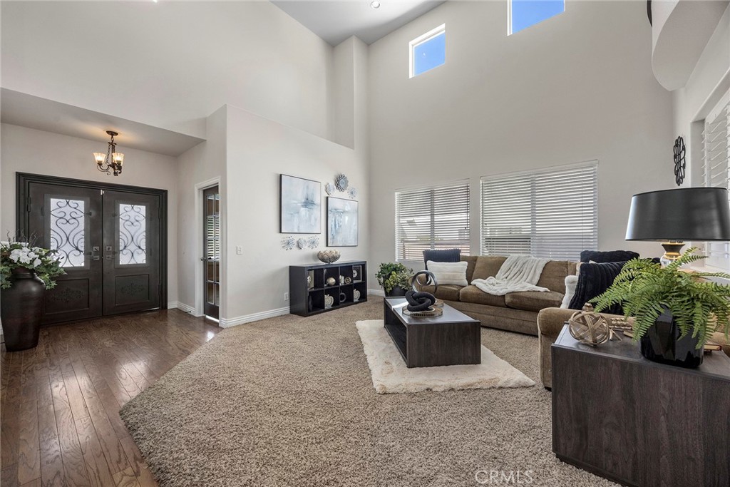 Wrought Iron double glass doors also show high voluminous ceilings. - 8751 E Running Springs Drive, Anaheim Hills CA 92808 - photo 3
