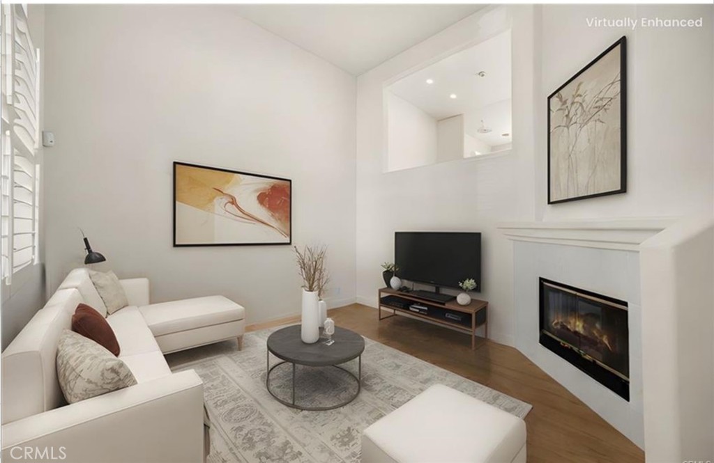 virtually enhanced photo of main level living room - 123 S Orange Ave, Brea CA 92821 - photo 6