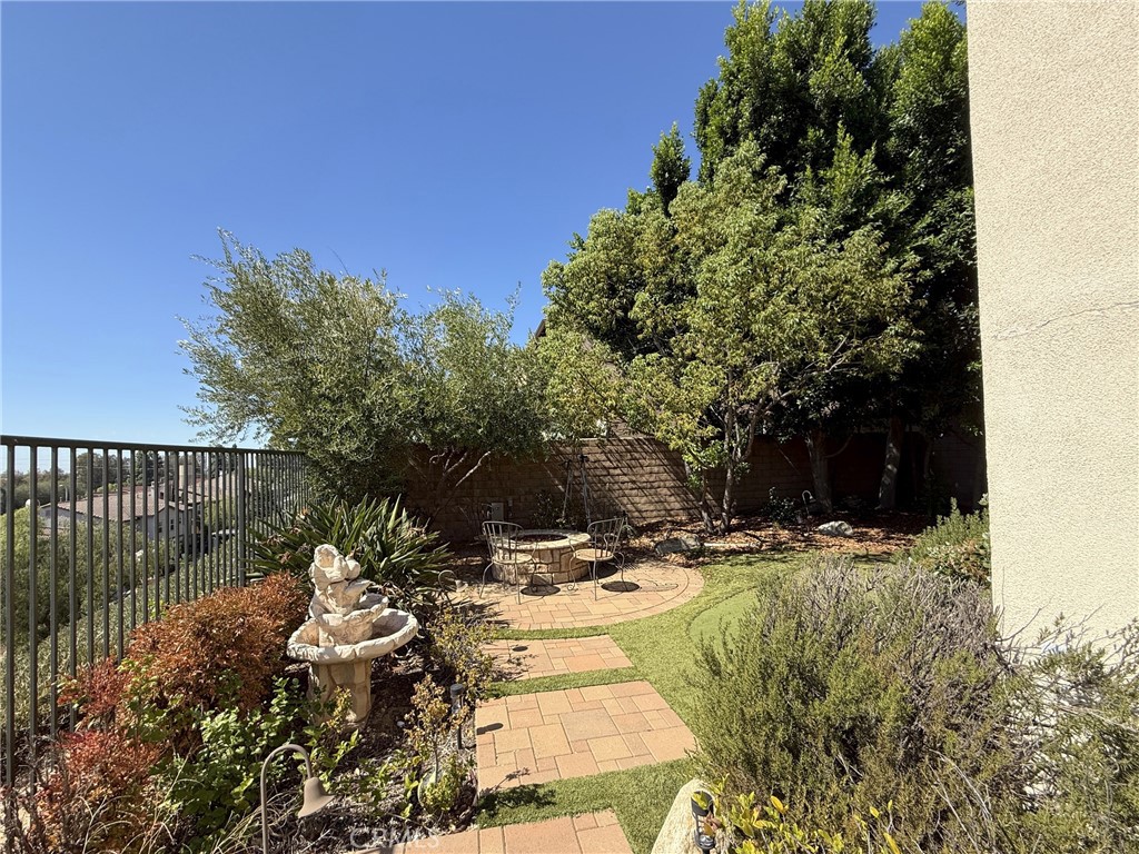 Backyard garden and fountain - 2700 E Coalinga Drive, Brea CA 92821 - photo 21