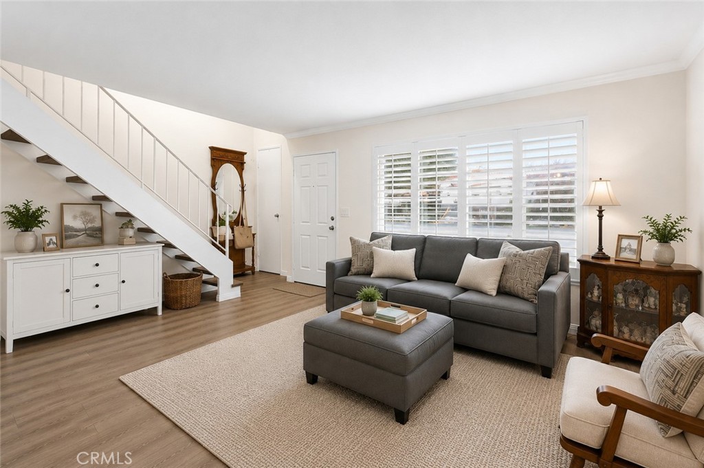 Living room Digitally enhanced - 360 Meadow Court, Brea CA 92821 - photo 1