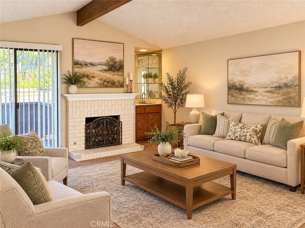Living Room Virtually Staged - 600 N Brea Boulevard 44, Brea CA 92821 - photo 5