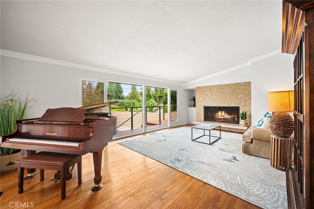 Oversized living room with fireplace - 5431 Rockledge Drive, Buena Park CA 90621 - photo 14
