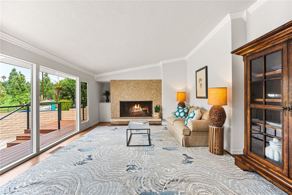Living room overlooking the golf course - 5431 Rockledge Drive, Buena Park CA 90621 - photo 15
