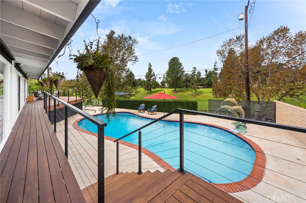 Deck railing with lights - 5431 Rockledge Drive, Buena Park CA 90621 - photo 41