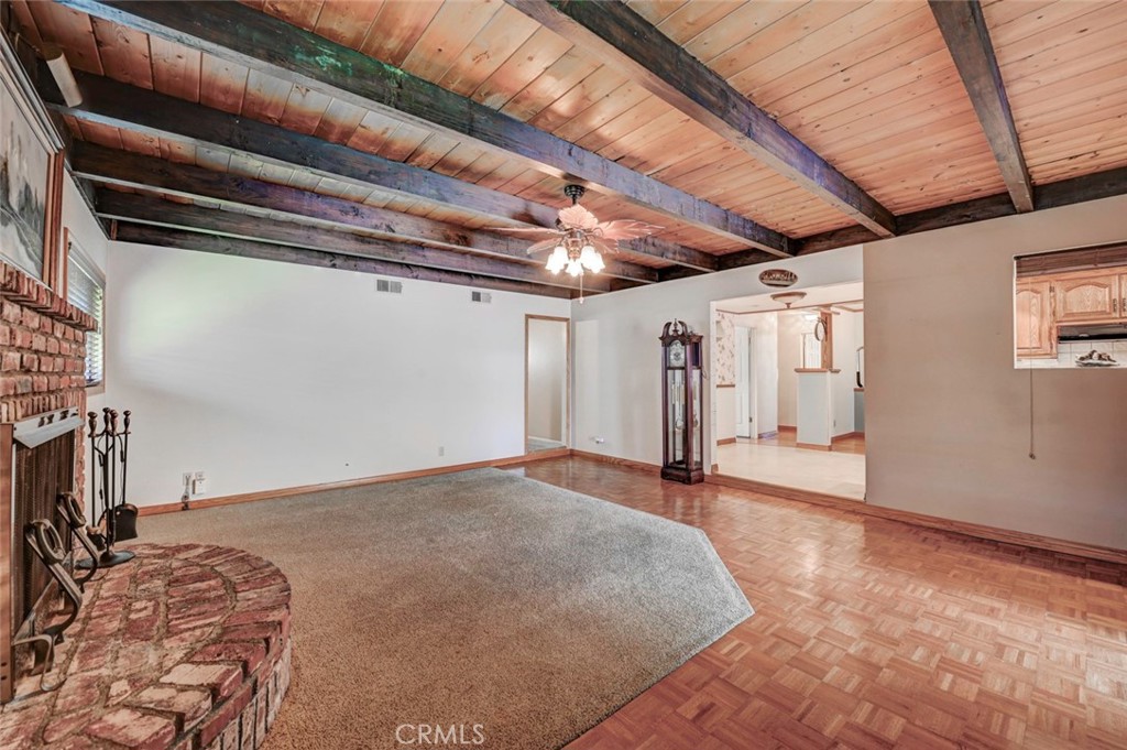 Large Family Den with cozy fireplace - 7660 El Chaco, Buena Park CA 90620 - photo 9